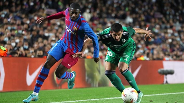 Ousmane Dembele was in form again as Barcelona beat Osasuna 4-0 at Camp Nou